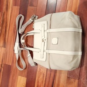 Henri Bendel White Large Jetsetter Convertible Backpack Satchel Crossbody